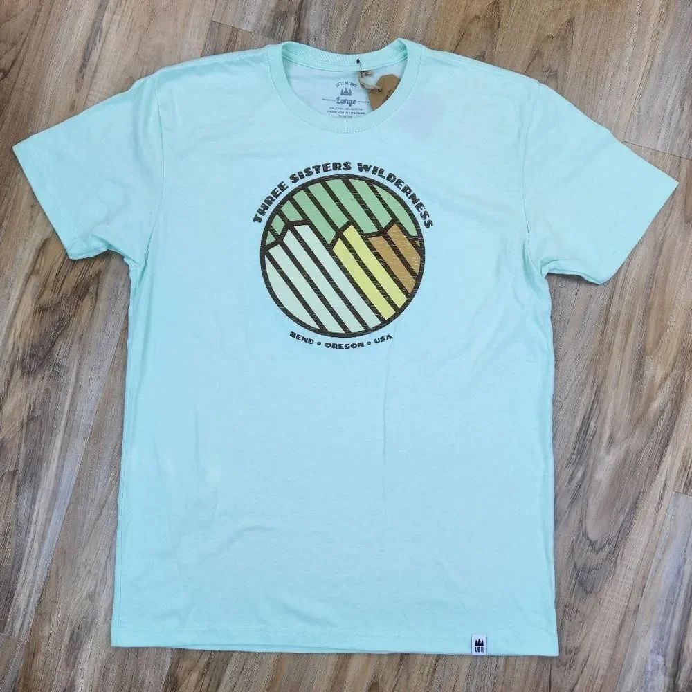 🔺️NWT Mint 3 Sisters Wilderness Bend Oregon Short Sleeve Top Large